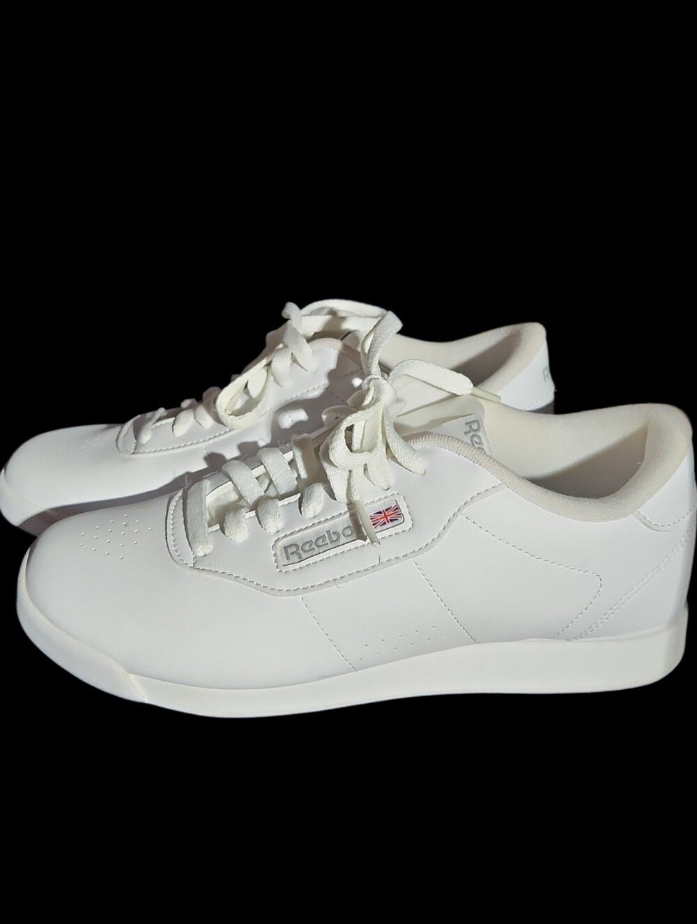 Reebok White Leather Princess Classics Sneakers Size 9 Vintage Y2K